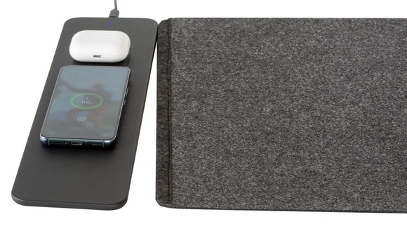 Reversible Wireless Fast Charging Desktop Mat for Smartphones and Earbuds - RnR Galore