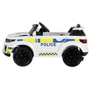Rigo Kids Electric Ride On Patrol Police Car Horn Music Remote White - RnR Galore