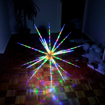 Samland 160 Led Blast Ice Star Ball Christmas Light Decoration Multi Colour Rgby - RnR Galore