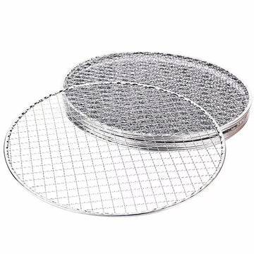 Samland 28CM BBQ Grill Mesh Fish Meat Round Net Mat Barbecue Pad for Camping - RnR Galore