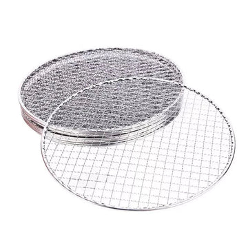 Samland 28CM BBQ Grill Mesh Fish Meat Round Net Mat Barbecue Pad for Camping - RnR Galore