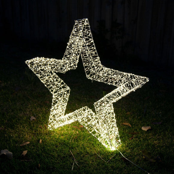 Samland 3D Frame Led Star Warm White for Christmas Decoration - 3DStar_L - RnR Galore
