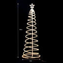 Samland Led 185cm Spiral Rope Light Christmas Tree Star Motif Warm White - RnR Galore