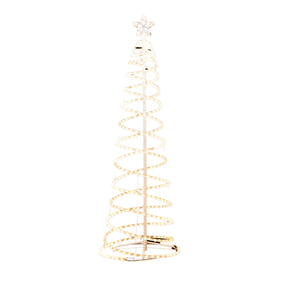 Samland Led 185cm Spiral Rope Light Christmas Tree Star Motif Warm White - RnR Galore