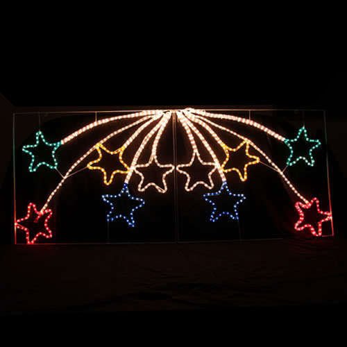 Samland Led Animated 10 Stars Motif Rope Light for Christmas 2.2m - RnR Galore