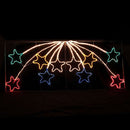 Samland Led Animated 10 Stars Motif Rope Light for Christmas 2.2m - RnR Galore