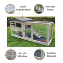 Samland Rabbit Hutch Cage Indoor and Outdoor Chicken Coop Guinea Pig Cage Bunny Cage Waterproof Roof - RnR Galore