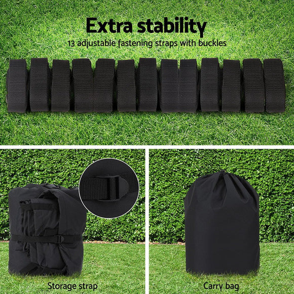 Seamanship Boat Cover 19 - 21ft Trailerable Jumbo Marine Grade Heavy Duty Black - RnR Galore