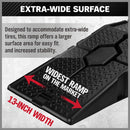 SEDY 2Pcs 2 Ton Heavy Duty Car Ramps 17cm Rise Antiskid Vehicle Service Ramp Au - RnR Galore