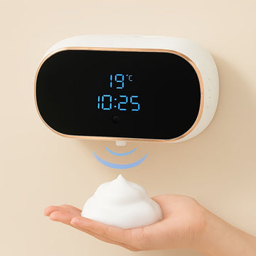 Sensor - Activated Automatic Soap Dispenser, Digital Display Screen, Type - C Charging, Upgraded Infrared Sensing, Extra - Large Battery for Extended Usage, Three - Level Foam Volume Adjustment, Ultra - Fine Foam Hand Soap Dispenser（white） - RnR Galore