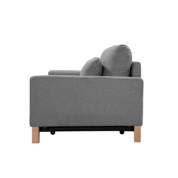 SHASA 2 Seater Pull - out Sofa bed Grey celadon - RnR Galore