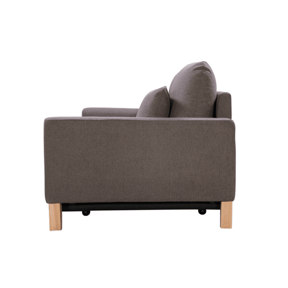 SHASA 2 Seater Pull - out Sofa bed Grey taupe - RnR Galore