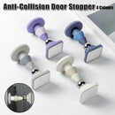 Silicone Silent Door Stopper with Suction Base and Secure Hold Catch Design - Grey - RnR Galore