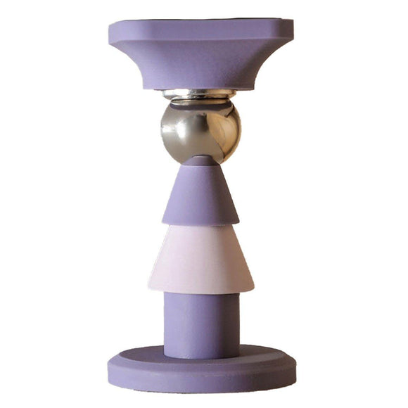 Silicone Silent Door Stopper with Suction Base and Secure Hold Catch Design - Purple - RnR Galore