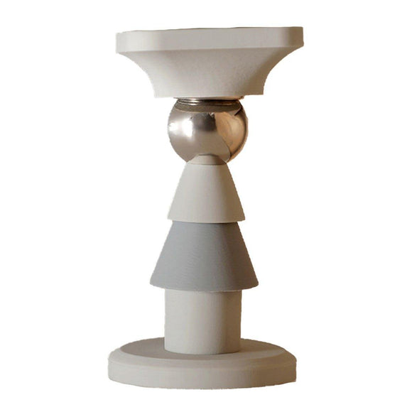 Silicone Silent Door Stopper with Suction Base and Secure Hold Catch Design - Purple - RnR Galore