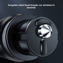 Silver 2 - in - 1 Emergency Car Escape Tool - Spring - Loaded Window Breaker & Seatbelt Cutter - RnR Galore