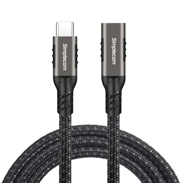 Simplecom CAU620 USB - C Male to Female Extension Cable USB 3.2 Gen2 PD 100W 20Gbps 2M - RnR Galore