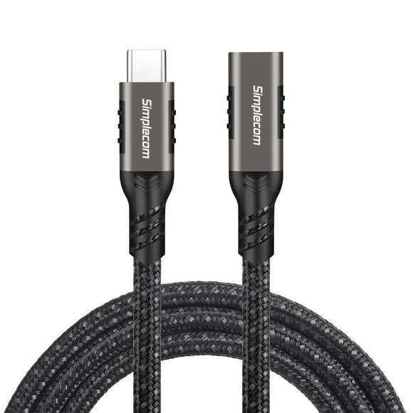 Simplecom CAU620 USB - C Male to Female Extension Cable USB 3.2 Gen2 PD 100W 20Gbps 2M - RnR Galore