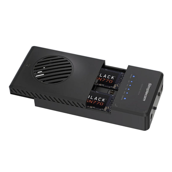Simplecom SD560 Dual Bay NVMe M.2 SSD Enclosure Offline Clone Docking Station USB 3.2 Gen2 10Gbps - RnR Galore