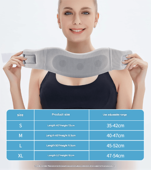 Size S Grey Ergonomic Neck Support Brace - Soft Cervical Collar for Posture Correction and Pain Relief - RnR Galore