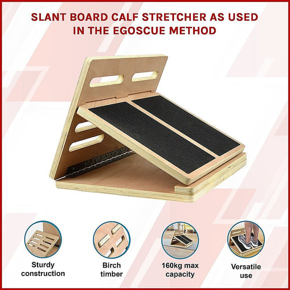 Slant Board Calf Stretcher Incline Stretch as Used in Egoscue Method - RnR Galore