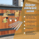 Sliding Gate Hardware Accessories Kit - 6m Track, Wheels, Stopper, Roller Guide - RnR Galore