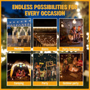 Solar Power 15 LED 18.2M Festoon String Lights Wedding Party WaterProof - RnR Galore