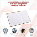 Sound Deadening Dead Mat 20 Sheets 20sq.ft Car Vibration Proofing - RnR Galore