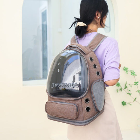 Spacious Pet Carrier with Ventilation System & Water - Resistant Design(grey) - RnR Galore