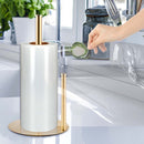 Stainless Steel Double Pole Paper Towel Holder - Gold - RnR Galore
