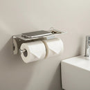 Stainless Steel Double Toilet Paper Holder Towel Roll Tissue Rack Storage Shelf - RnR Galore
