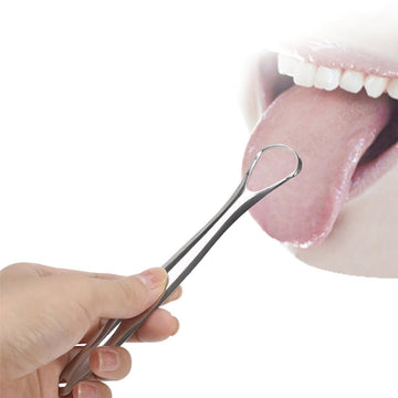 Stainless Steel Tongue Scraper Cleaner Oral Hygiene Reduce Bad Breath Metal Tool - RnR Galore