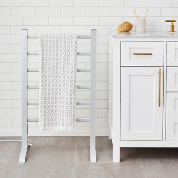 Standing Heated Towel Rail Vertical Warming Towel Rack - RnR Galore