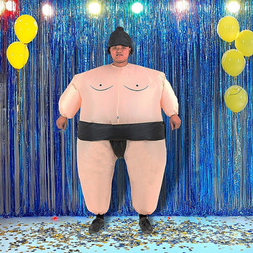 SUMO Fancy Dress Inflatable Suit - Fan Operated Costume - RnR Galore