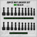 Swanlake 20Pcs Garden Tools Power Nut Driver Set Impact Drill SAE and Metric(will be no tracking) - RnR Galore