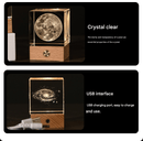 The Big Dipper Luminous 3D Crystal Cube Night Light - Laser Engraved Artwork with Solid Wood Base - RnR Galore