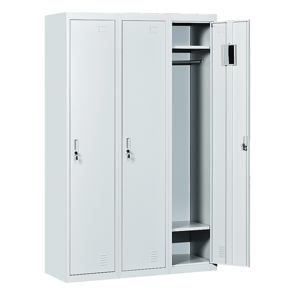 Three - Door Side by Side Office Gym Shed Storage Locker - RnR Galore