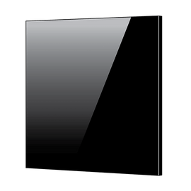 Toughened 60cm x 75cm Black Glass Kitchen Splashback - RnR Galore