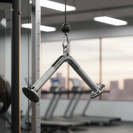 Triceps Press Push Down Bar – Gym Cable Attachment for Arm & Strength Training - RnR Galore