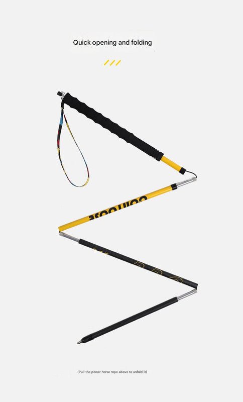 Ultralight Carbon Fiber Foldable Trail Running & Hiking Pole(blue Recommended height range 175 - 185cm) - RnR Galore