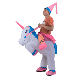 UNICORN Fancy Dress Inflatable Suit - Fan Operated Costume - RnR Galore