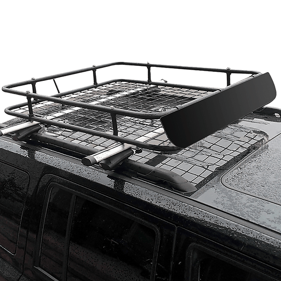 Universal Roof Rack Basket - Car Luggage Carrier Steel Cage Vehicle Cargo - RnR Galore