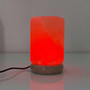 USB Colour Changing Salt Himalayan Lamp - Cylinder Shape Pink Rock LED Light - RnR Galore