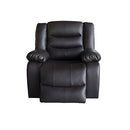 3+2+1 Seater Recliner Sofa In Faux Leather Lounge Couch in Black-7