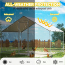 VaKa 3x2x1.95m Metal Walk - in Chicken Coop Rabbit Hutch Cage Hen House Chook Au - RnR Galore