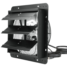VEVOR 12" Shutter Exhaust Fan with EC-motor, Temperature Humidity Control - 904 CFM - RnR Galore