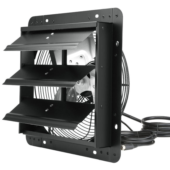 VEVOR 12" Shutter Exhaust Fan with EC-motor, Temperature Humidity Control - 904 CFM - RnR Galore