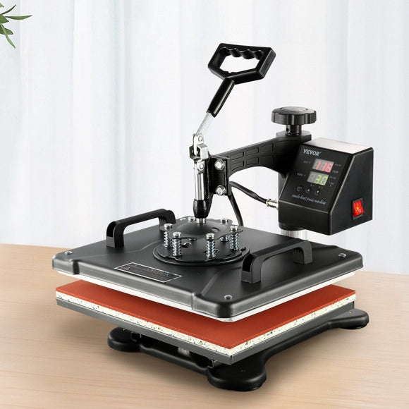 VEVOR 1400W Heat Press Machine 8 In 1 Sublimation Steel Frame Heat Presses with Temperature And Time Control (12X15INCH 8IN1) - RnR Galore