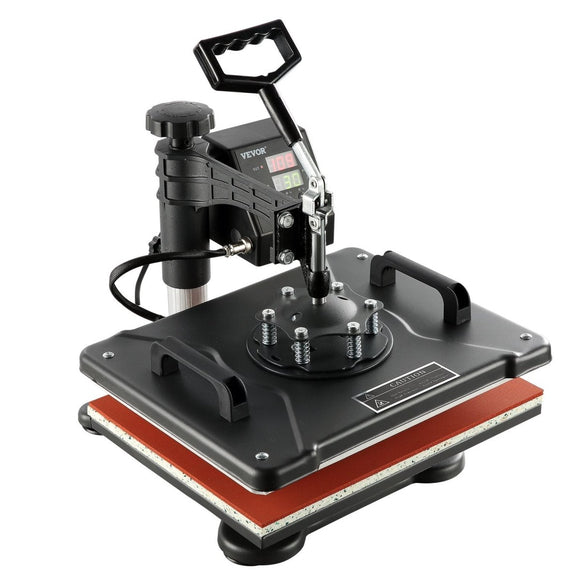 VEVOR 1400W Heat Press Machine 8 In 1 Sublimation Steel Frame Heat Presses with Temperature And Time Control (12X15INCH 8IN1) - RnR Galore
