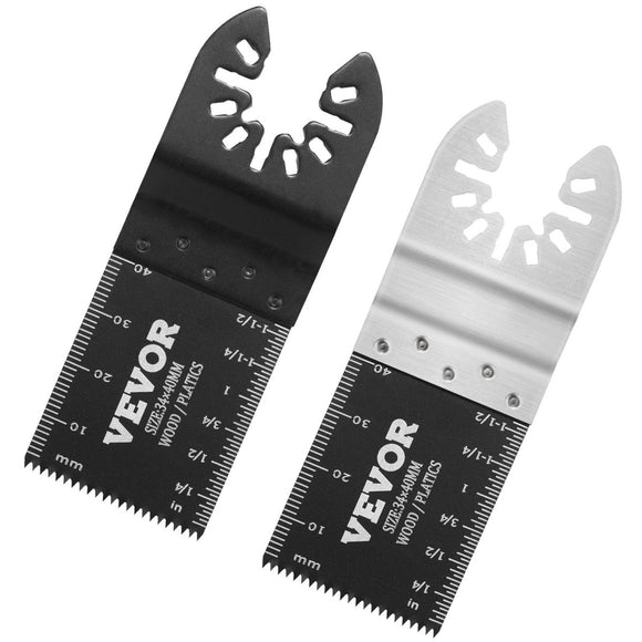 VEVOR 30PCS Multi Tool Blades Kits, Universal Quick Release Oscillating Saw Blades, 8 Types Wood Metal Plastic Oscillating Tool Blades, Fit Dewalt Bosch Milwaukee Hitachi Chicago Craftsman - RnR Galore